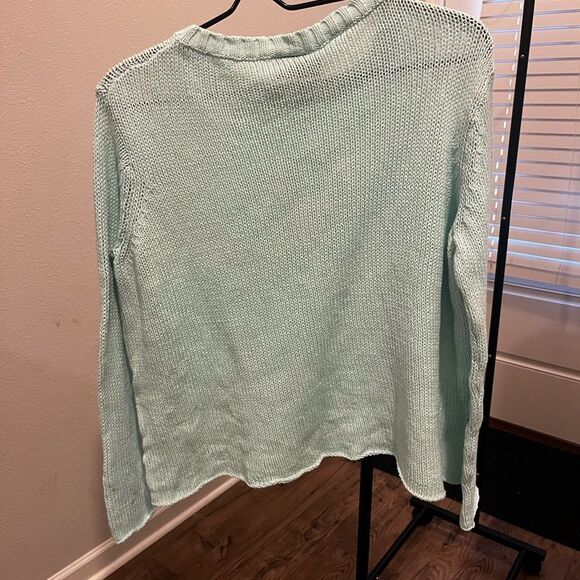 Wooden Ships mint green peace sweater - Picture 3 of 10